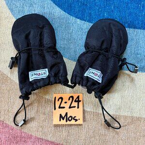 Stonz 12-24m Baby Mitts, Black